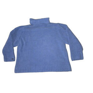 Columbia fuzzy turtle neck sweater sz 1X periwinkle blue soft